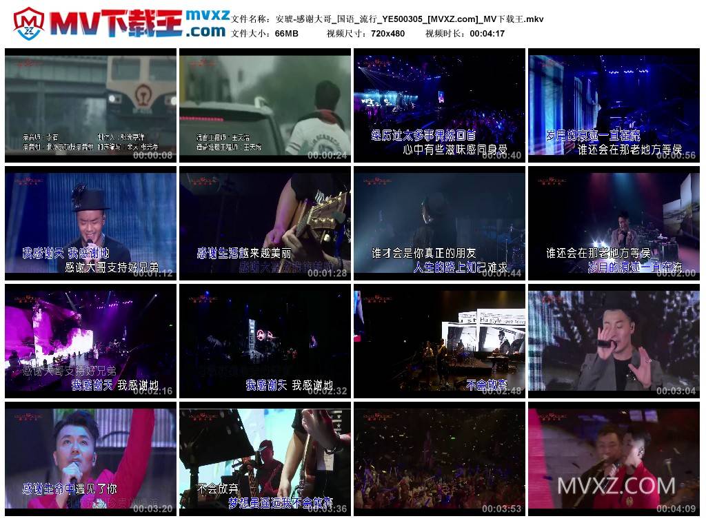 安琥-感谢大哥_国语_流行_YE500305